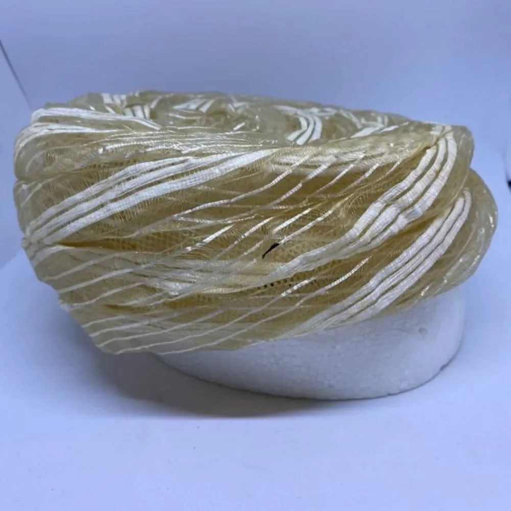 Vintage Cream Hat  - Picture 2 of 9